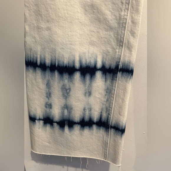 NEW Revolve x HUDSON LA Rosie wide ankle jean tie dye bleach straight chic US23 - Picture 3 of 7